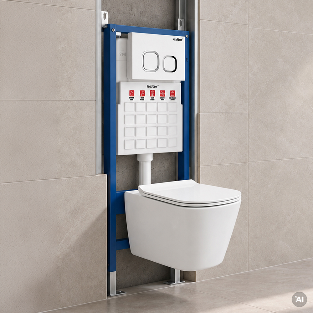 Roya Ride 83W falba építhető WC tartály szett Másodlagos kép