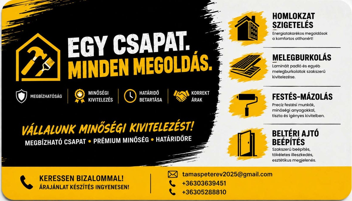 Tamás Péter egyéni vállalkozó