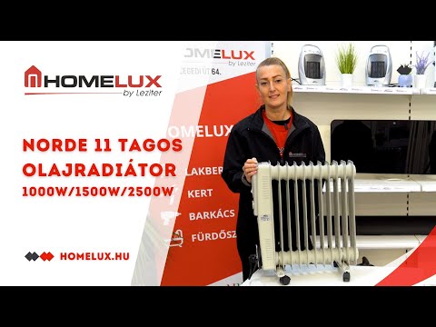 Norde 11 tagos olajradiátor 1000W/1500W/2500W