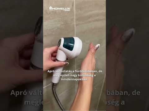 POSEION BT100® Prémium koreai revitalizáló zuhanyfej vízszűrővel, mágneses-ionizáló technológiával, szürke