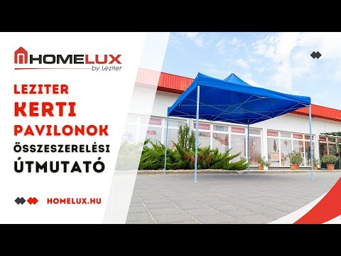 Összecsukható kerti pavilon 3x6 m
