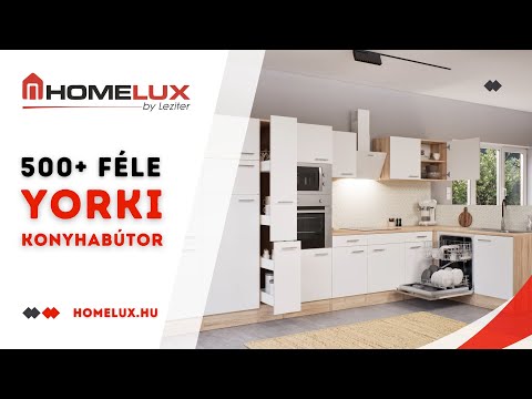 Yorki 310 sarok konyhabútor felülfagyasztós hűtős kivitelben