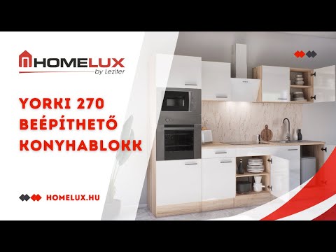 Yorki 360 konyhabútor alsó sütős, felülfagyasztós hűtős kivitelben