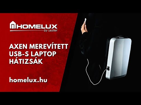 Axen merevített Usb-s laptop hátizsák
