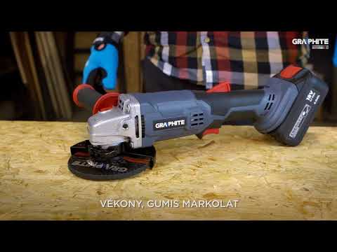 Akkus sarokcsiszoló energy+ 18V 115x22,2mm, akku nélkül Graphite