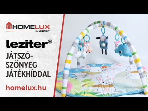 Játszószőnyeg játékhíddal, mozgó fülekkel