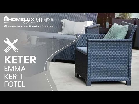 Emma műrattan kerti bútor szett 3 üléses kanapéval chicago asztallal