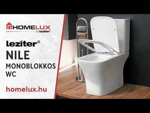 Nile monoblokkos kompakt WC hátsó kifolyással soft close ülőkével