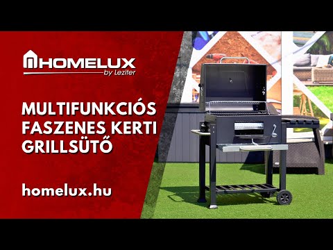 Multifunkciós faszenes kerti grillsütő