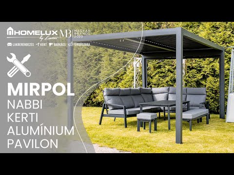 Luxe alumínium pergola 3x4