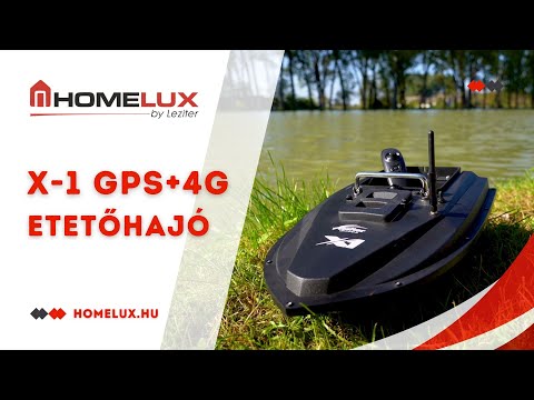 Etetőhajó X1 GPS+4G hátrakidobós terepmintás zöld