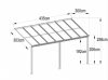 Hecht Canopy előtető 435x206/258x303 cm