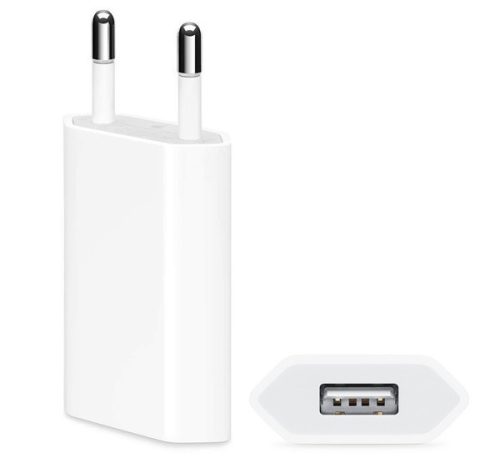 APPLE hálózati töltő USB aljzat (5W, MD813ZM/A utód) FEHÉR