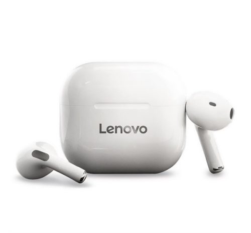 LENOVO LIVEPODS LP40 bluetooth fülhallgató SZTEREO (v5.0, TWS, mikrofon, zajszűrő + töltőtok) FEHÉR