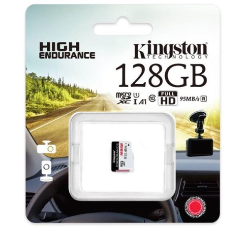 KINGSTON memóriakártya 128GB (microSDXC High Endurance - Class 10, A1, UHS-1, U1)