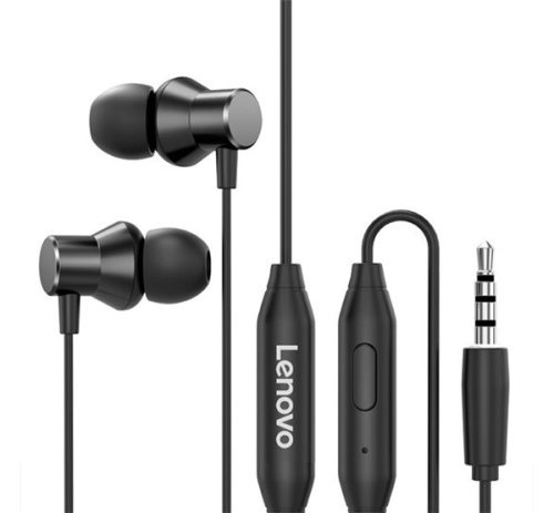 LENOVO HF130 fülhallgató SZTEREO (3.5mm jack, mikrofon, felvevő gomb) FEKETE