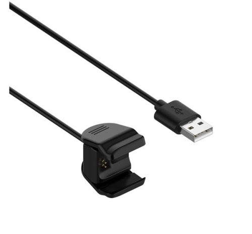 Töltőkábel USB (mágneses, 100cm) FEKETE OPPO Watch 41mm/46mm