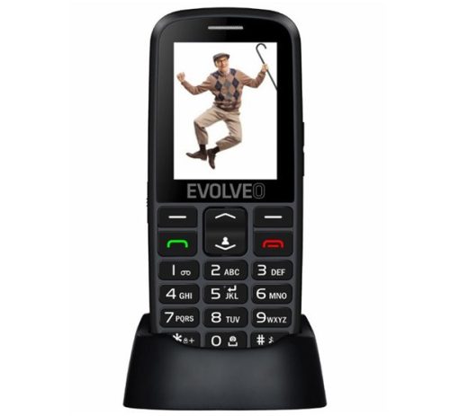 EVOLVEO EP-550 Easy Phone mobiltelefon FEKETE