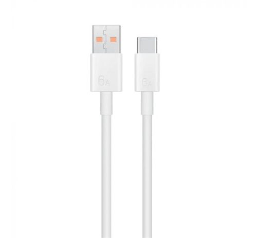 HUAWEI adatkábel (USB - Type-C, 66W, gyorstöltő, 100cm) FEHÉR