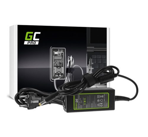 GREEN CELL PRO töltő és AC adapter (19V/2.37A, 45W, kerek (5.5-1.7mm) Acer Aspire E5-511 E5-521 E5-573 E5-573) FEKETE