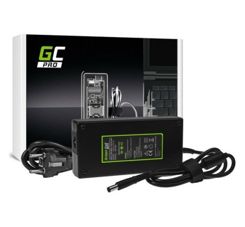 GREEN CELL PRO töltő és AC adapter (19.5V/12.3A, 240W, DC csatlakozó (7.4-5.0mm) Dell Precision 7510 7710 M4) FEKETE