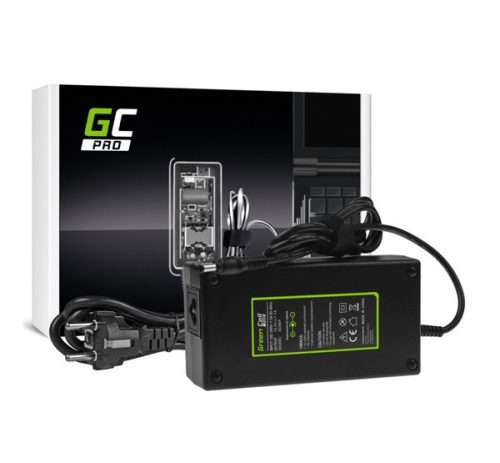 GREEN CELL PRO töltő és AC adapter (19.5V/7.7A, 150W, kerek (5.5-2.5mm) Asus G550 G551 G73 N751 MSI GE60 GE62) FEKETE