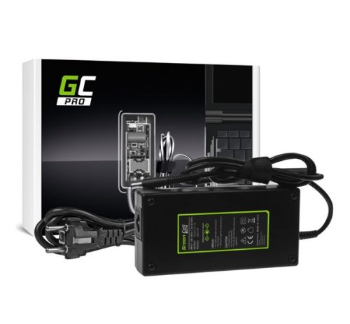 GREEN CELL PRO töltő és AC adapter (19.5V/7.7A, 150W, DC csatlakozó (7.4-5.0mm) HP EliteBook 8530p 8530w 854) FEKETE