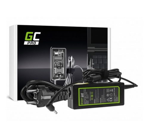 GREEN CELL PRO töltő és AC adapter (19V/3.42A, 65W, kerek (4.0-1.35mm) Asus F553 F553M F553MA R540L R540S X54) FEKETE