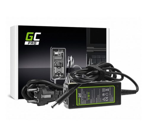 GREEN CELL PRO töltő és AC adapter (19.5V/2.31A, 45W, DC csatlakozó (4.5-3.0mm) Dell XPS 13 9343 9350 9360 I) FEKETE