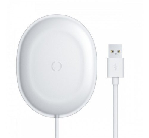 BASEUS JELLY asztali töltő (18W, gyorstöltő, wireless + Type-C tápkábel) FEHÉR