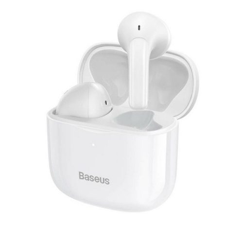 BASEUS BOWIE E3 bluetooth fülhallgató SZTEREO (v5.0, TWS, mikrofon, zajszűrő + töltőtok) FEHÉR