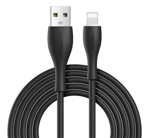 JOYROOM adatkábel (USB - lightning, 2.4A, gyorstöltő, 100cm) FEKETE