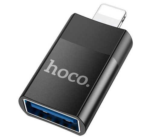 HOCO UA17 adapter (USB aljzat - lightning, adatátvitel és töltés) FEKETE