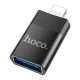 HOCO UA17 adapter (USB aljzat - lightning, adatátvitel és töltés) FEKETE