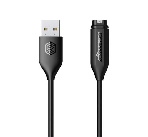 NILLKIN töltőkábel (USB - Garmin, gyorstöltő, 100cm) FEKETE