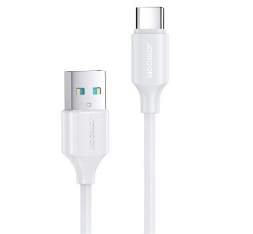 JOYROOM adatkábel (USB - Type-C, 3A, PD gyorstöltő, 25cm) FEHÉR