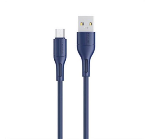 USAMS U68 adatkábel (USB - microUSB, 2A, gyorstöltő, 100cm) SÖTÉTKÉK