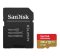 SANDISK EXTREME memóriakártya 128GB (microSDXC, Class 10, UHS-1, 190MB/s) + SD adapter