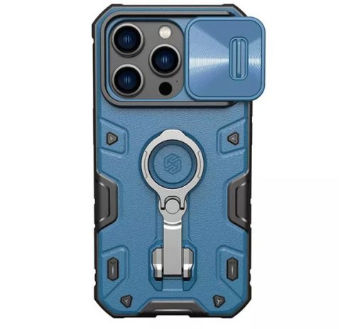 NILLKIN CAMSHIELD ARMOR PRO defender szilikon telefonvédő (ütésállóság, tartógyűrű) SÖTÉTKÉK