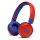 JBL JR310BT bluetooth fejhallgató SZTEREO (v5.0, mikrofon, felvevő gomb, összehajtható, GYEREK méret) PIROS