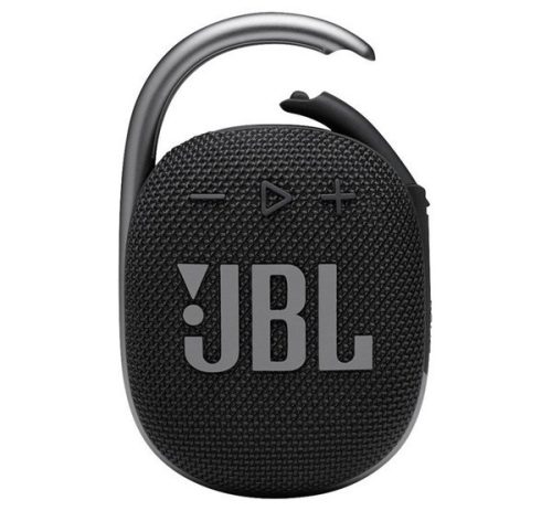 JBL CLIP4 bluetooth hordozható hangszóró (v5.1, 1050mAh belső akku, 5W, IPX67 vízálló) FEKETE