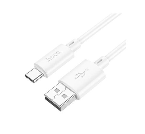 HOCO X88 adatkábel (USB - Type-C, 3A, gyorstöltő, 100cm) FEHÉR