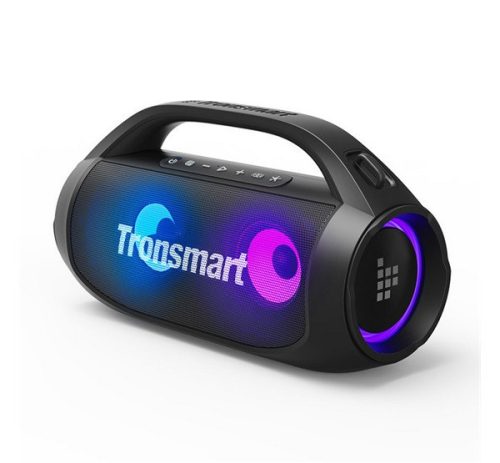 TRONSMART BANG SE bluetooth hordozható hangszóró (v5.3, IPX7 vízálló, 40W, AUX kimenet, LED fény) FEKETE