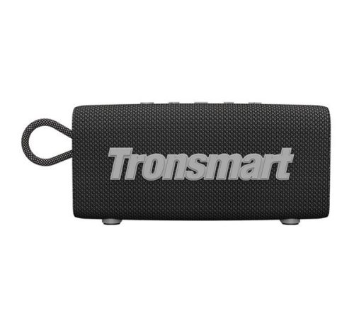 TRONSMART TRIP bluetooth hordozható hangszóró (v5.3, 10W, Type-C csatlakozó, IPX7 vízálló) FEKETE