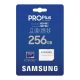 SAMSUNG memóriakártya 256GB (microSDXC PRO Plus - CLASS 10, UHS-1, U3, V30, A2, R180/W130) + SD adapter