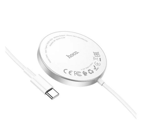 HOCO CW41 asztali töltő (15W, wireless, gyorstöltő, MagSafe) FEHÉR