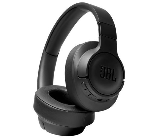 JBL TUNE T770NC bluetooth fejhallgató SZTEREO (v5.3, mikrofon, aktív zajszűrő, multipoint, összehajtható + kábel) FEKETE