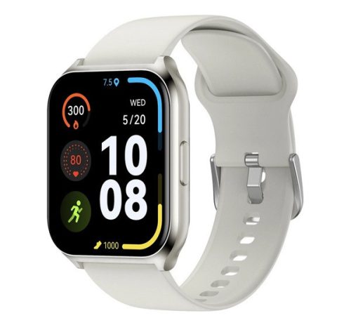 HAYLOU WATCH 2 PRO okosóra (v5.0, szilikon szíj, aktivitásmérő, IP68 vízálló, 100 sport mód) EZÜST