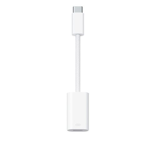 APPLE adapter kábel (lightning aljzat - Type-C) FEHÉR