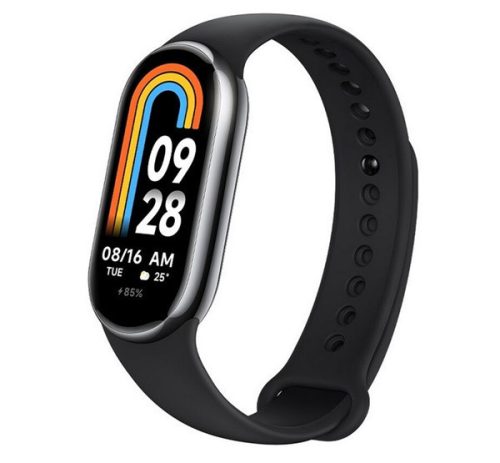 XIAOMI Smart Band 8 bluetooth okoskarkötő (v5.3, aktivitásmérő, alvásmonitor, 120 sport mód, vízálló, 5 ATM) FEKETE